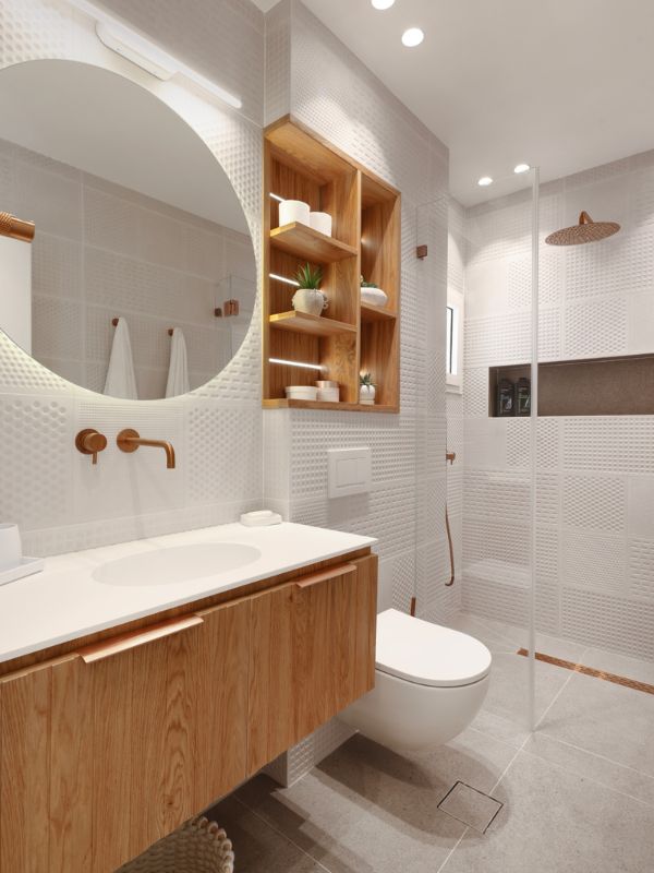 חדר אמבטיה - פרויקט משפחת מוזס - איילים נגרות פנים